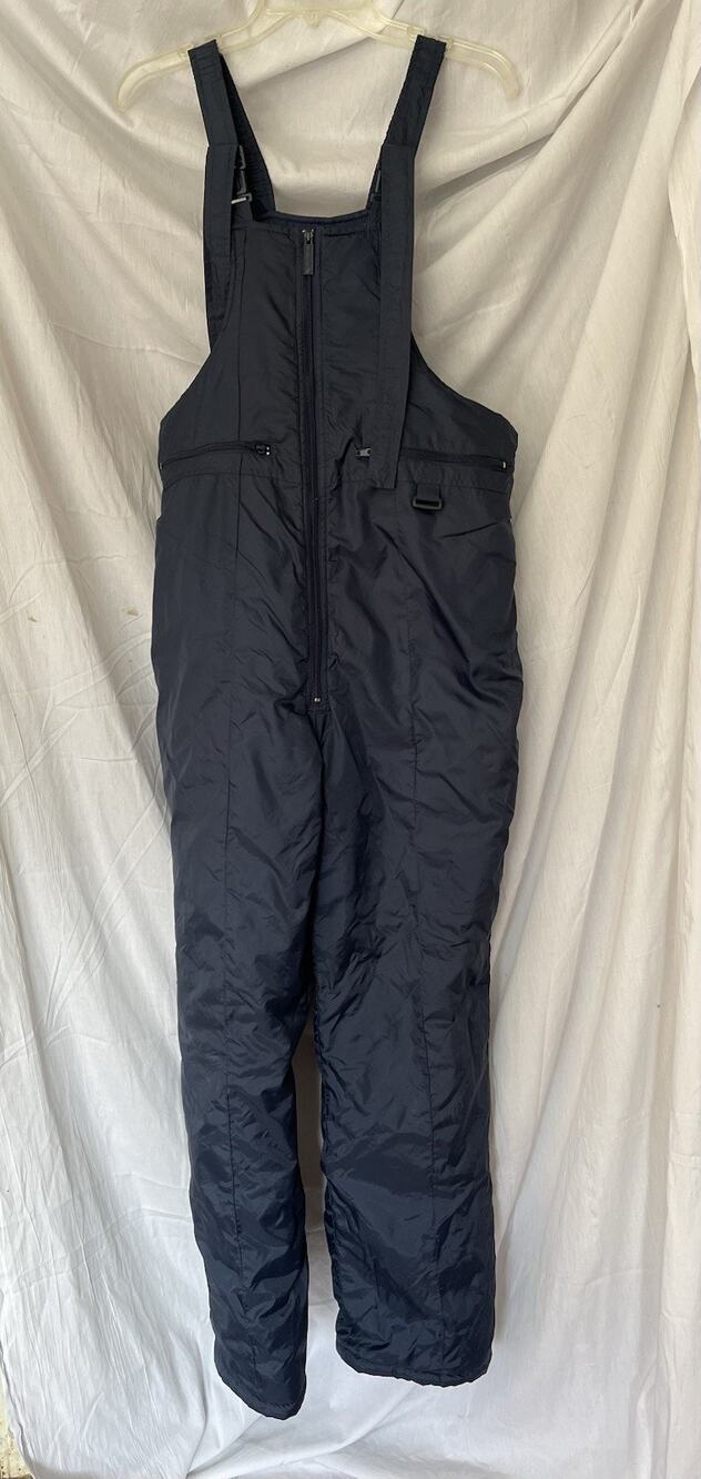 Windbreaker VTG 90s Snow Ski Bibs Suit Women’s Large Navy Insulated Warm Comfort